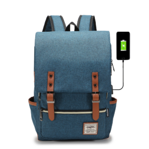 Alternative view of Ningkin Retro Unisex Outdoor Backpack – Oxford Cloth Student Travel School Bag