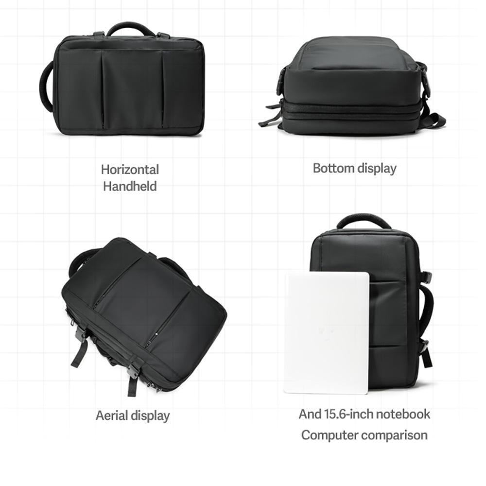 Men's Waterproof Business Laptop Backpack – Large Capacity Travel Bag - Image 5