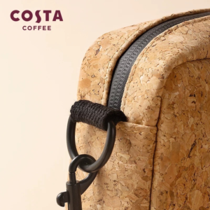 Alternative view of Eco-Friendly Cork Crossbody Bag - European Style Square Shoulder Bag