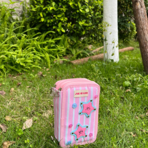 Cute 3D Pink Pencil Case Set for Kids – Large Capacity School Pouch with Accessories