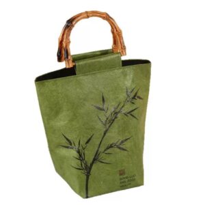 Eco-Friendly Tote Bag – Green Bamboo Design | Custom Reusable Shopping Bag
